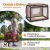Skládací cestovní box pro psy XXL, červený