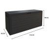 Deuba zahradní úložný box 270 L, 116 x 43 x 54 cm, antracit
